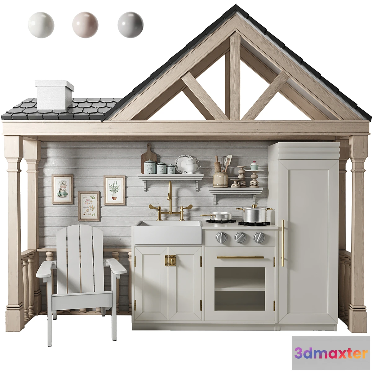 1416930 - Pottery Barn Kids Play Kitchen 3D Max