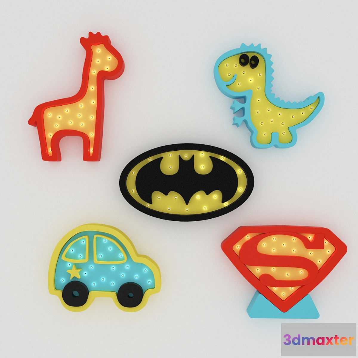 1418024 - Night Lights Dim Dom Shop 3D Max