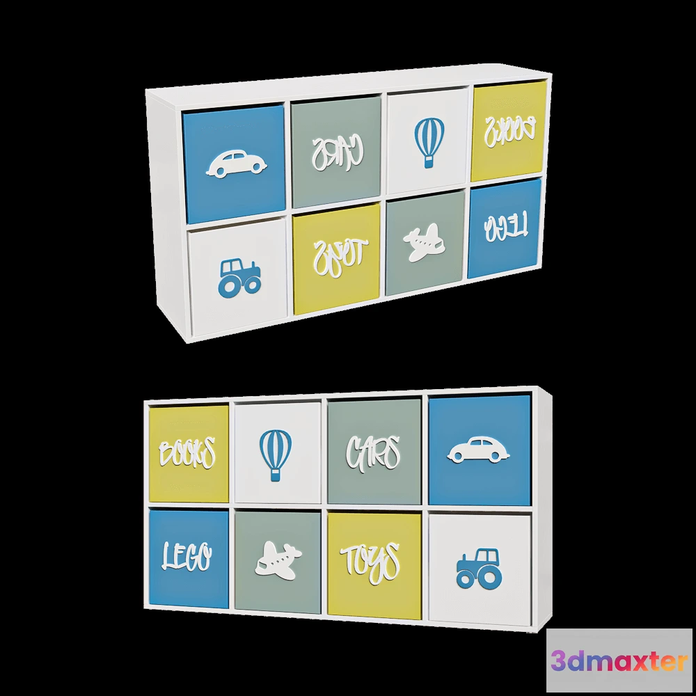 1591408 - KKhome - Toy rack with drawers 4 3D Max