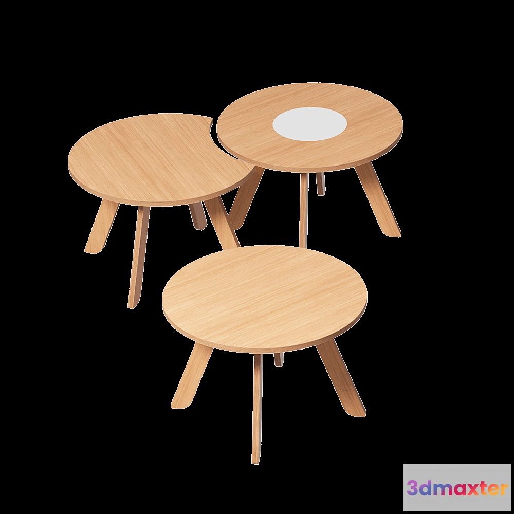 1591442 - Moonk - Mobius tables sizes S and M 3D Max