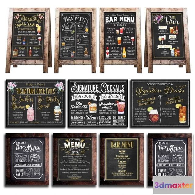 1591530 - child-room - Chalkboard for cafe 2 3D Max