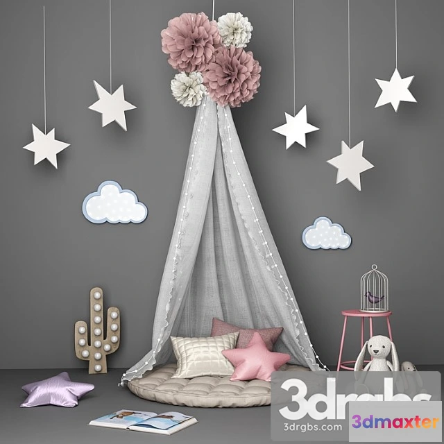 915406 - Decorative Set for Children with Canopy