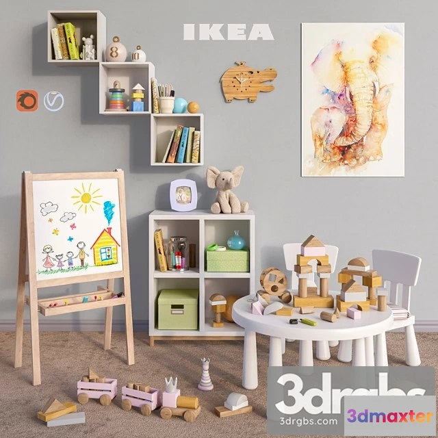 915548 - Modular Furniture Ikea Accessories Decor and Toys Set 5