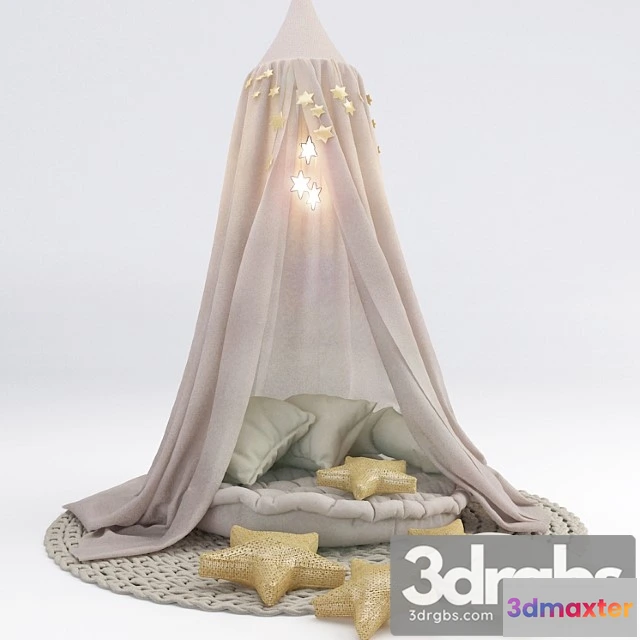 915554 - Nursery Canopy With Pillows