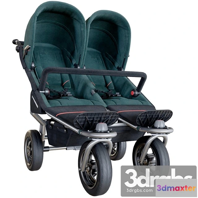 915606 - Stroller Tfk Twin Adventure 2019 Fossil