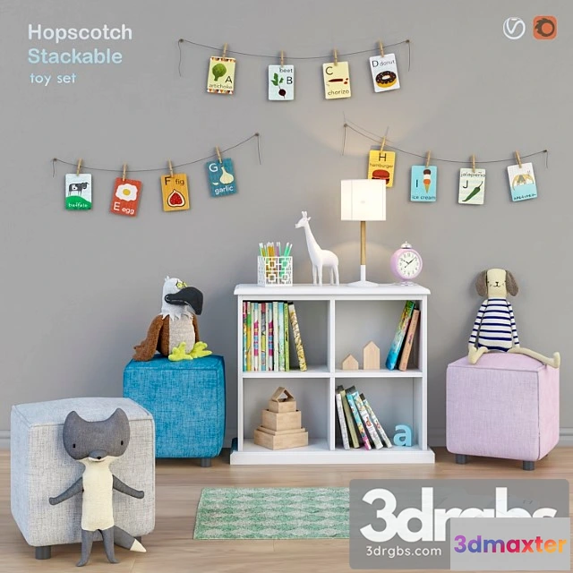915744 - Toys and wardrobe hopscotch set 16