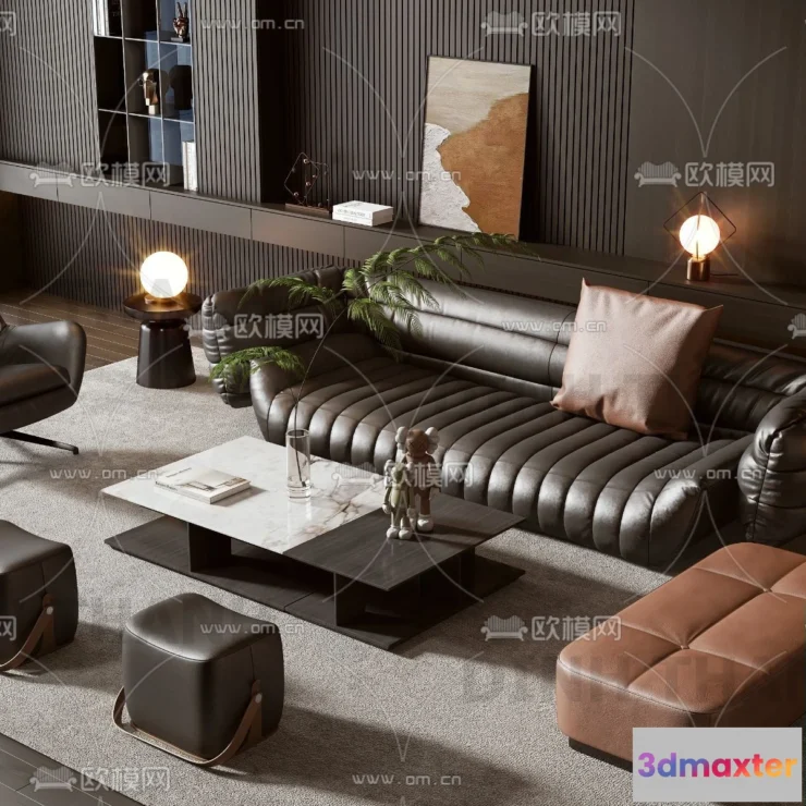 1178460 - MINOTTI SOFA - 3D MODELS - 002