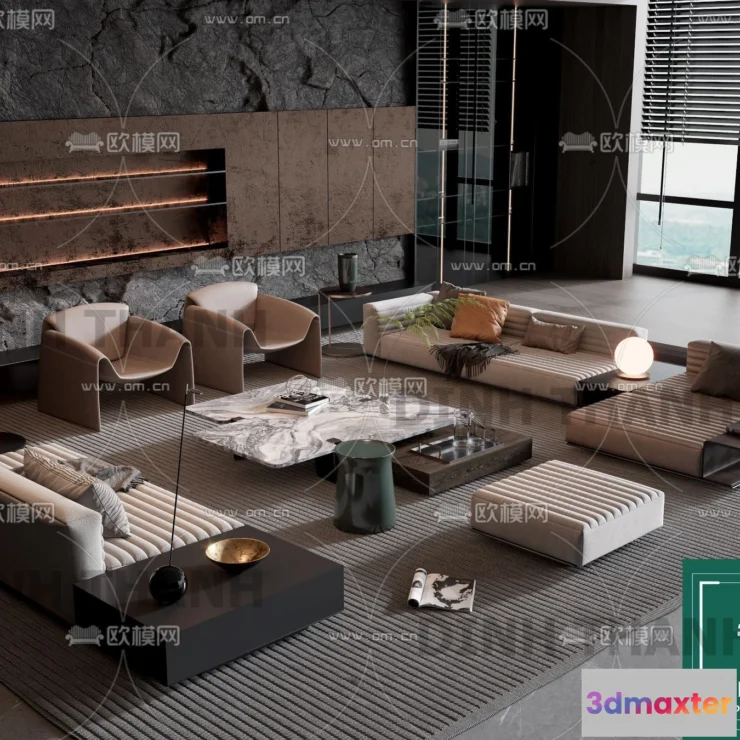 1178470 - MINOTTI SOFA - 3D MODELS - 007