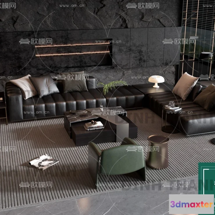 1178474 - MINOTTI SOFA - 3D MODELS - 009