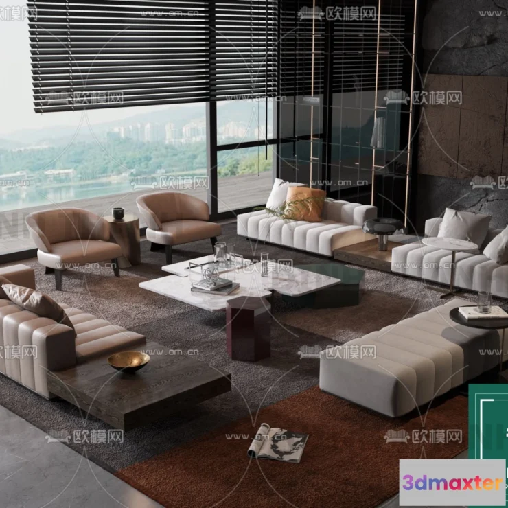 1178482 - MINOTTI SOFA - 3D MODELS - 013