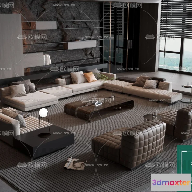 1178488 - MINOTTI SOFA - 3D MODELS - 016