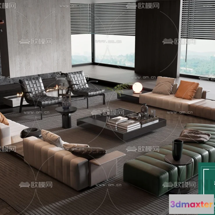 1178490 - MINOTTI SOFA - 3D MODELS - 017