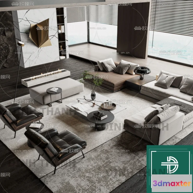 1178492 - MINOTTI SOFA - 3D MODELS - 018