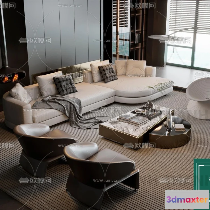 1178536 - MINOTTI SOFA - 3D MODELS - 040