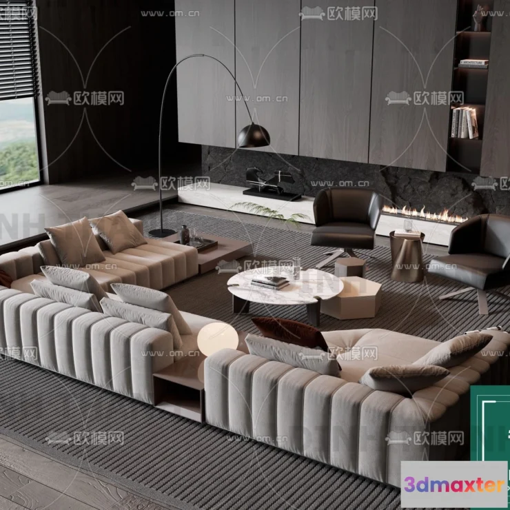1178544 - MINOTTI SOFA - 3D MODELS - 044