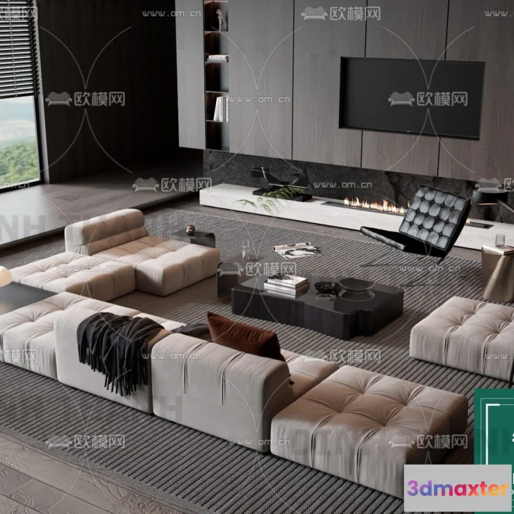 1178552 - MINOTTI SOFA - 3D MODELS - 048