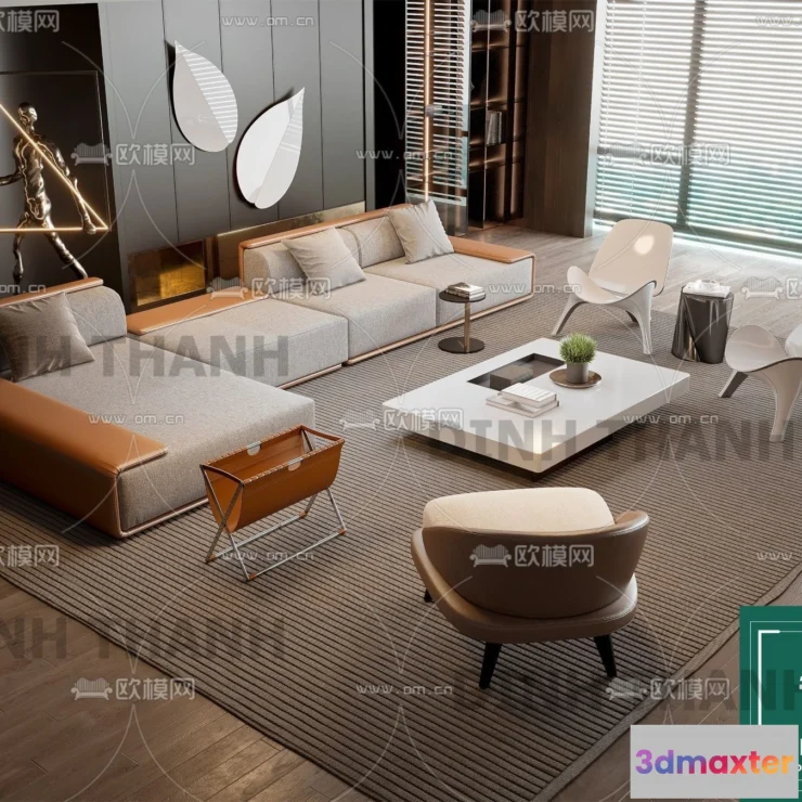 1178568 - MINOTTI SOFA - 3D MODELS - 056
