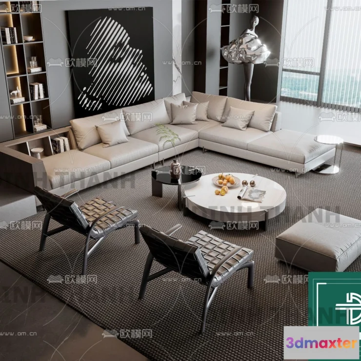 1178582 - MINOTTI SOFA - 3D MODELS - 063