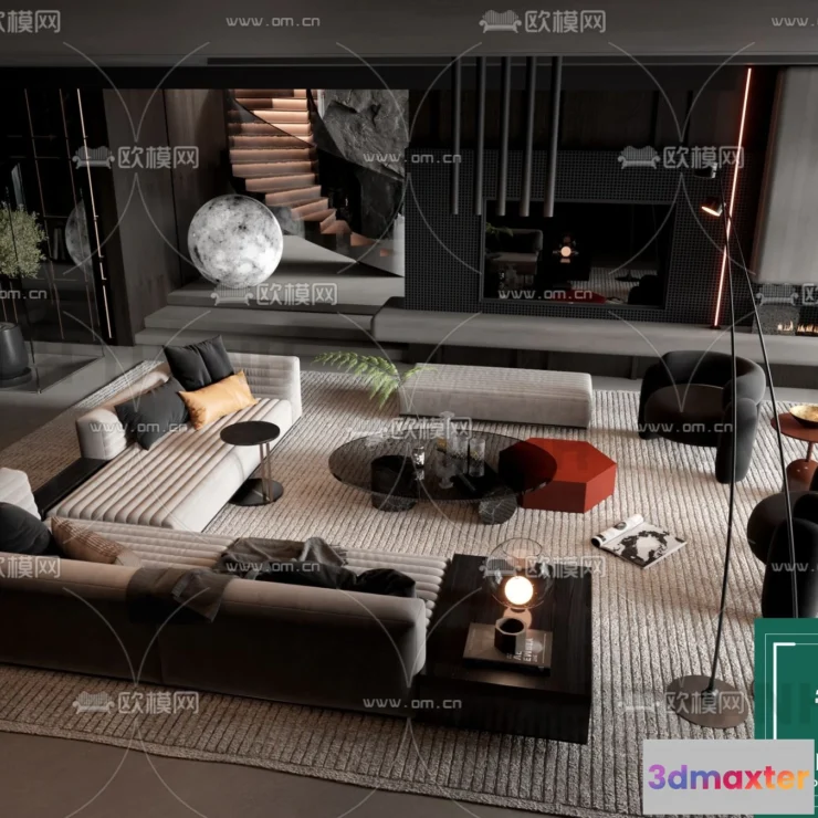 1178586 - MINOTTI SOFA - 3D MODELS - 065