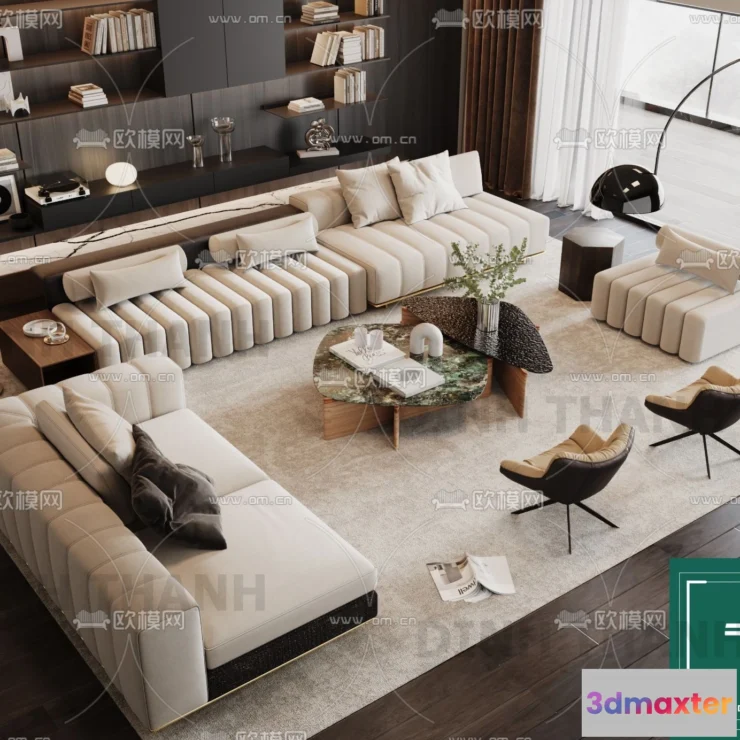 1178594 - MINOTTI SOFA - 3D MODELS - 069