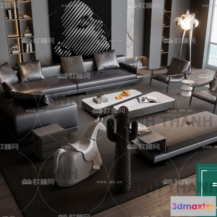 1178600 - MINOTTI SOFA - 3D MODELS - 072