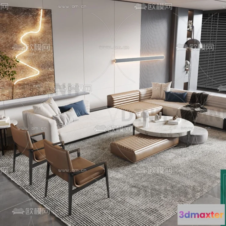 1178602 - MINOTTI SOFA - 3D MODELS - 073