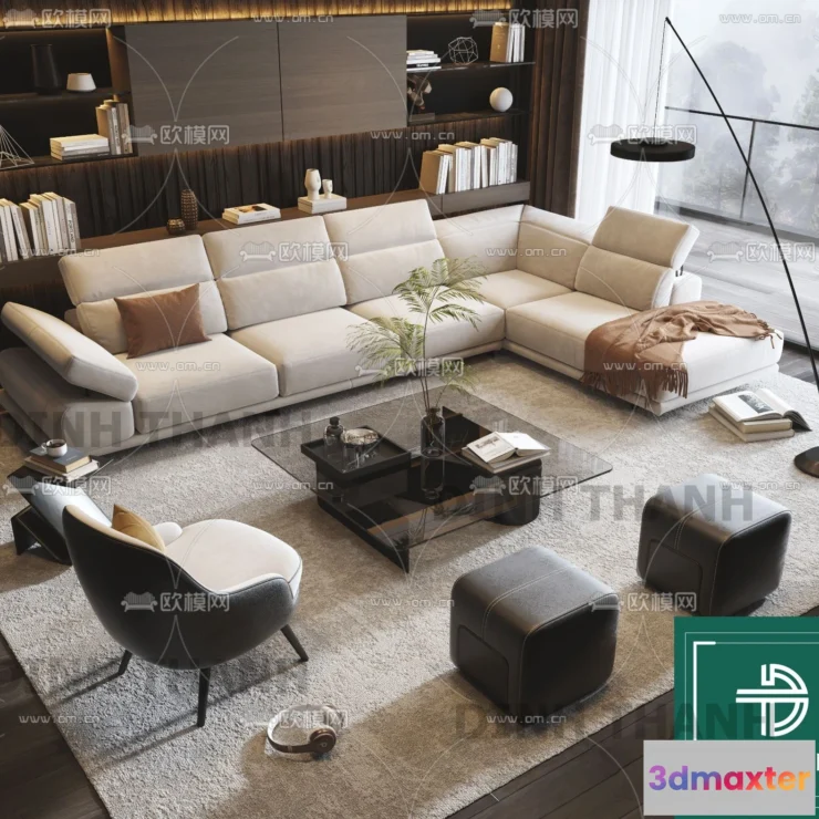 1178614 - MINOTTI SOFA - 3D MODELS - 079