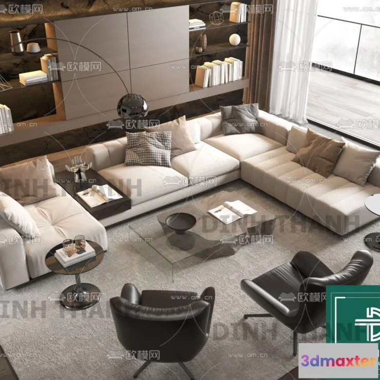 1178616 - MINOTTI SOFA - 3D MODELS - 080