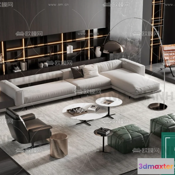 1178624 - MINOTTI SOFA - 3D MODELS - 084