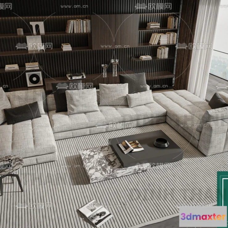 1178628 - MINOTTI SOFA - 3D MODELS - 086