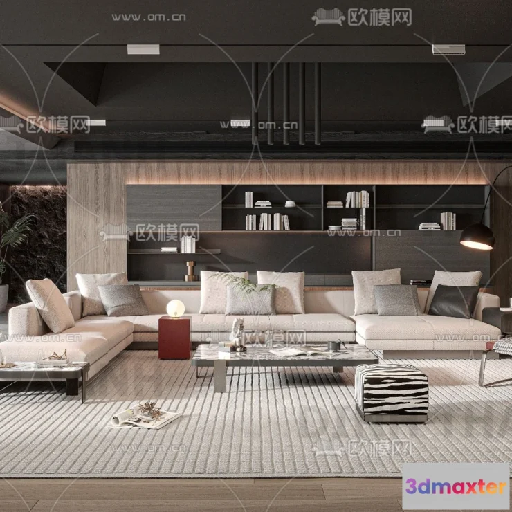 1178634 - MINOTTI SOFA - 3D MODELS - 089