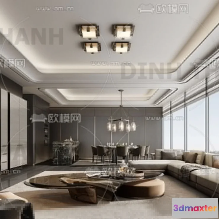 1178640 - MINOTTI SOFA - 3D MODELS - 092