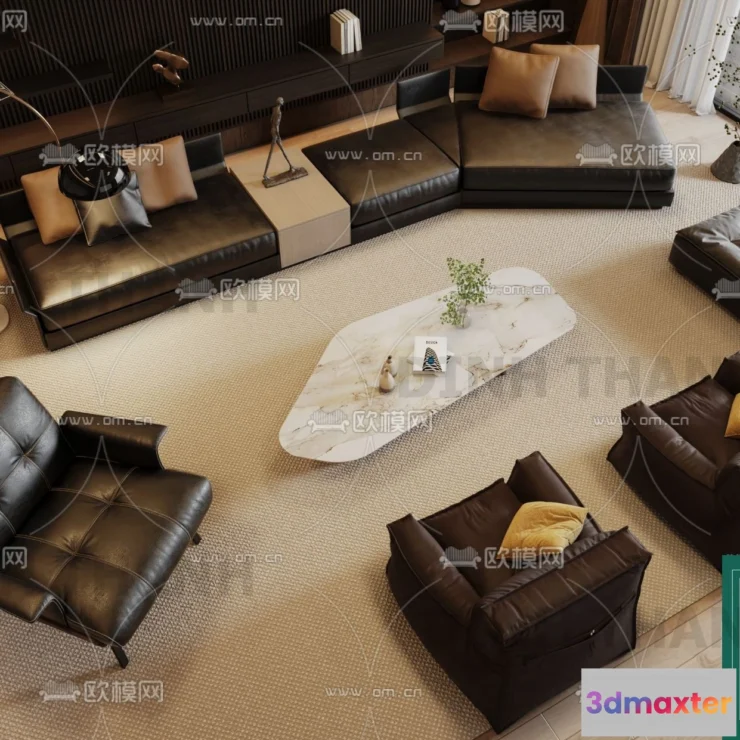 1178654 - MINOTTI SOFA - 3D MODELS - 099