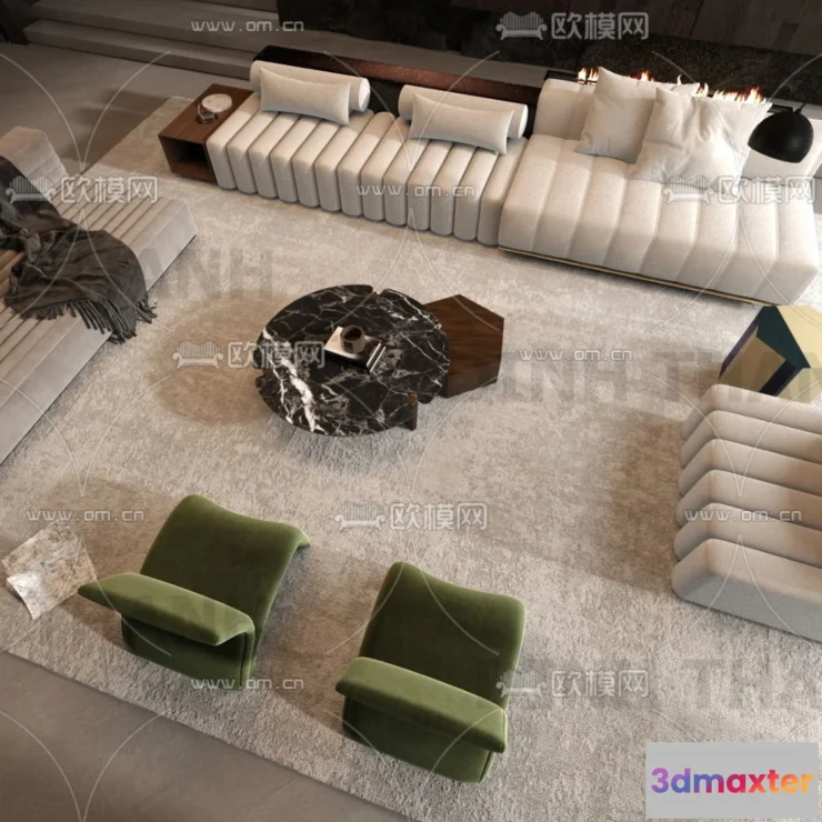 1178666 - MINOTTI SOFA - 3D MODELS - 105