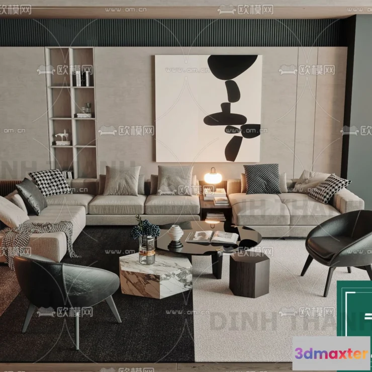 1178688 - MINOTTI SOFA - 3D MODELS - 116