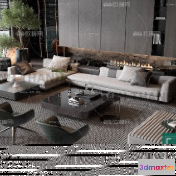 1178712 - MINOTTI SOFA - 3D MODELS - 128