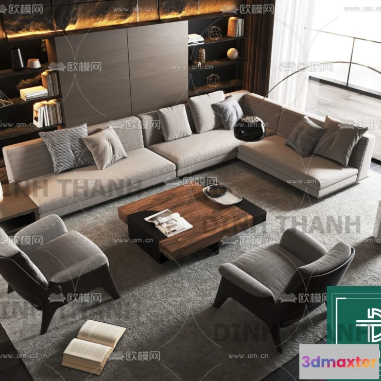 1178720 - MINOTTI SOFA - 3D MODELS - 132