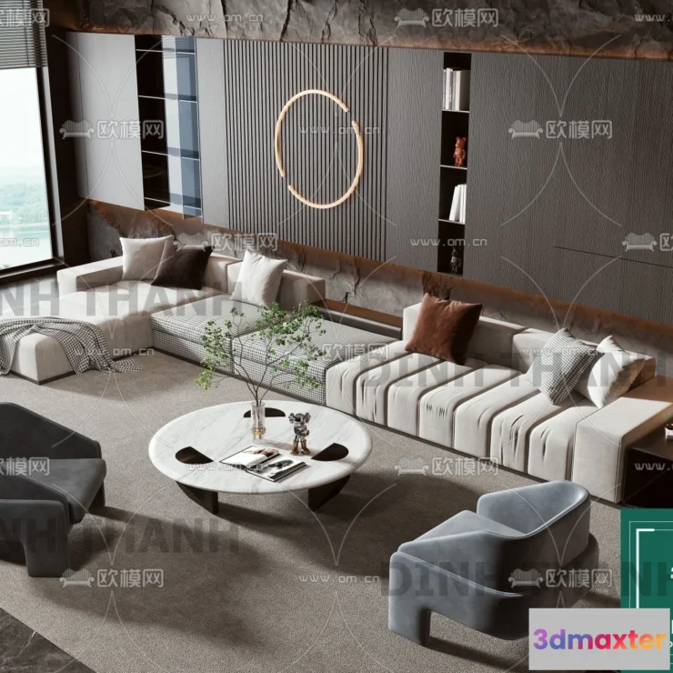 1178732 - MINOTTI SOFA - 3D MODELS - 138