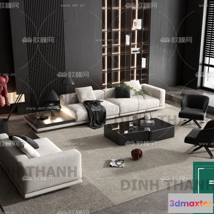 1178736 - MINOTTI SOFA - 3D MODELS - 140