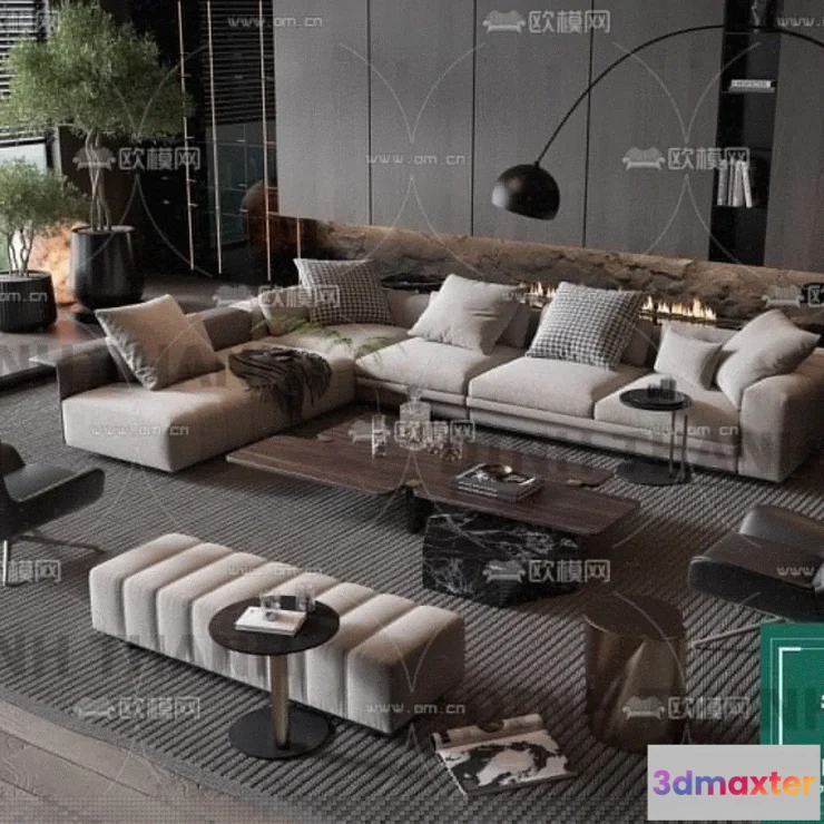1178744 - MINOTTI SOFA - 3D MODELS - 144