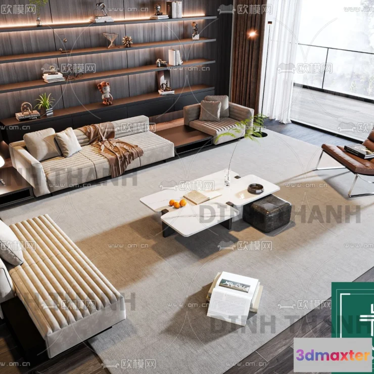 1178752 - MINOTTI SOFA - 3D MODELS - 148