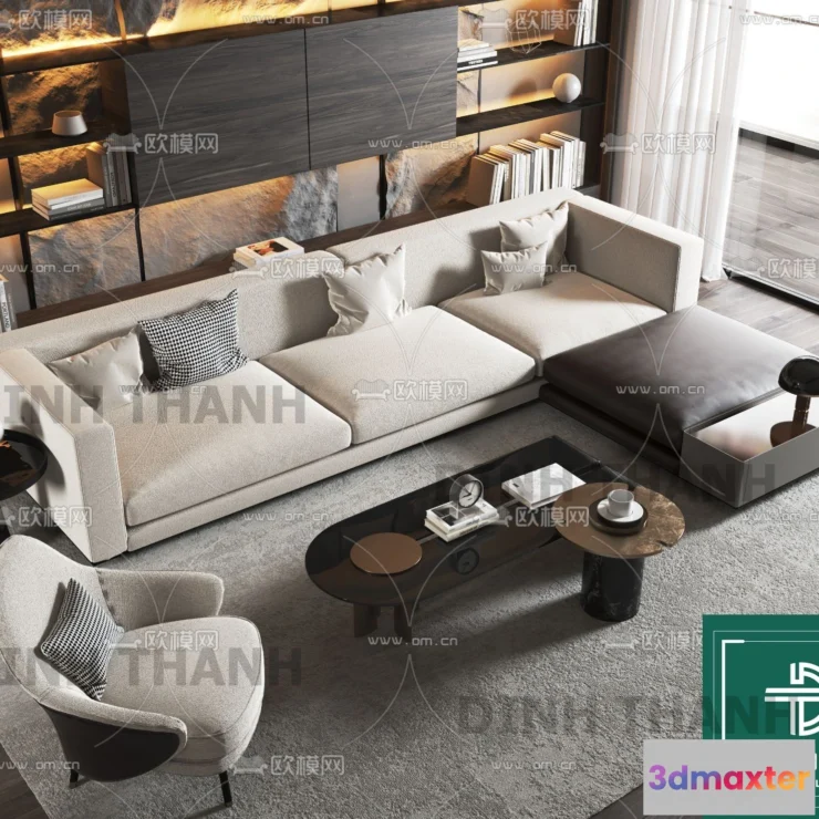 1178764 - MINOTTI SOFA - 3D MODELS - 154