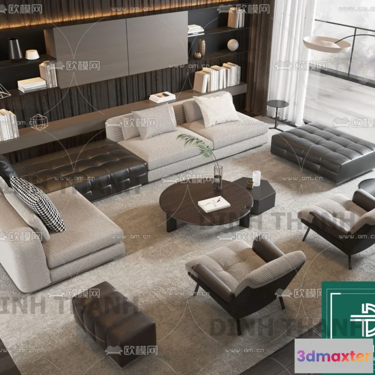 1178770 - MINOTTI SOFA - 3D MODELS - 157