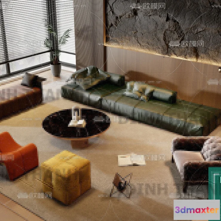 1178774 - MINOTTI SOFA - 3D MODELS - 159