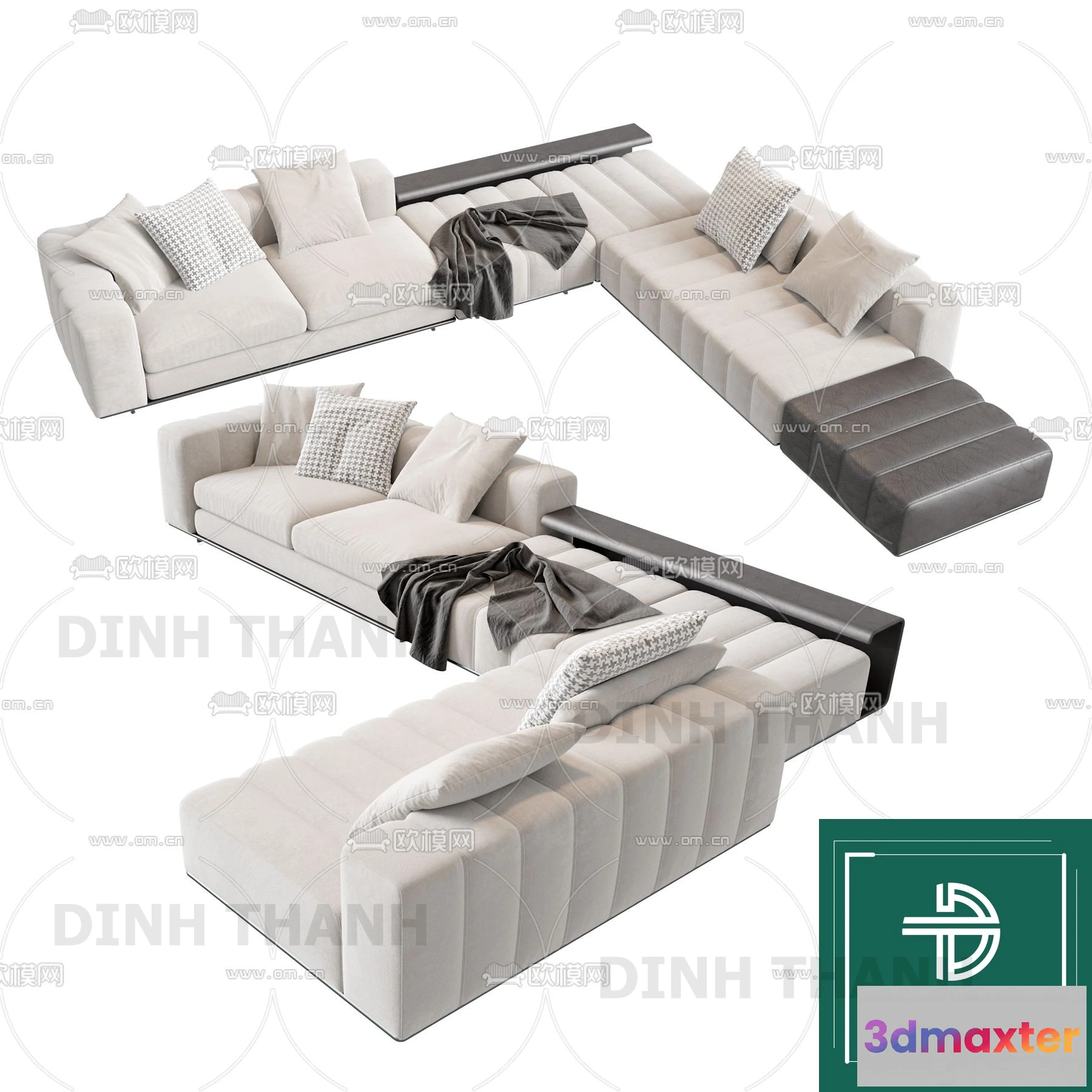 1178812 - MINOTTI SOFA - 3D MODELS - 178