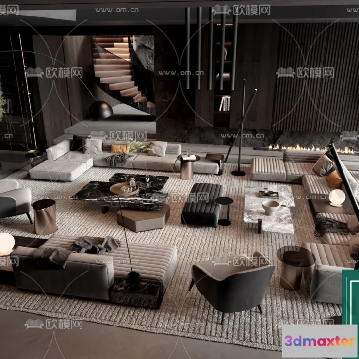 1178838 - MINOTTI SOFA - 3D MODELS - 191