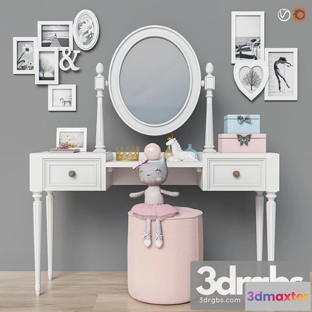 1015924 - Dressing Table 2 Options for Children for Adults Set 19