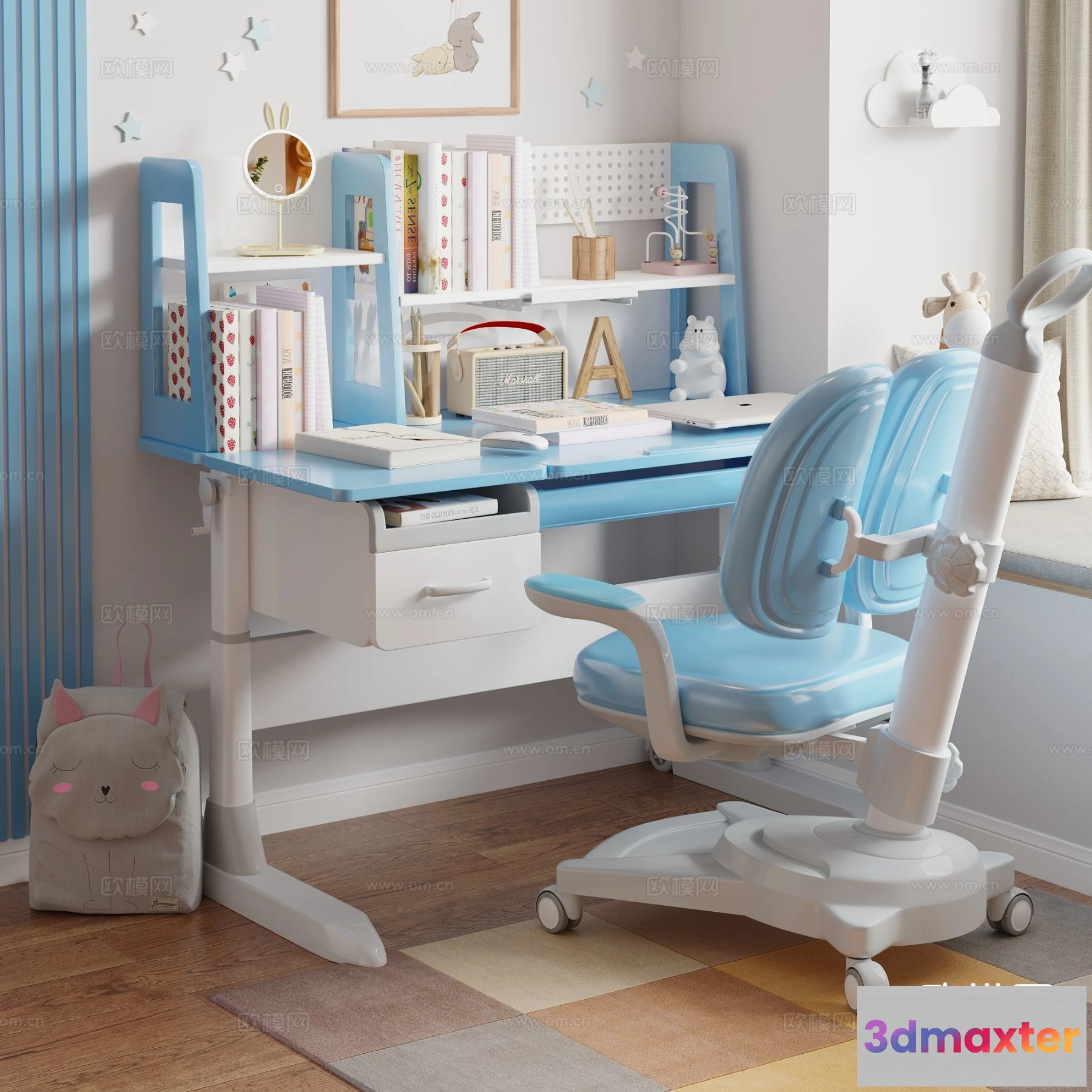 1514222 - Table and Chair Child - 3D Model For Interior Design - 281 3D Max