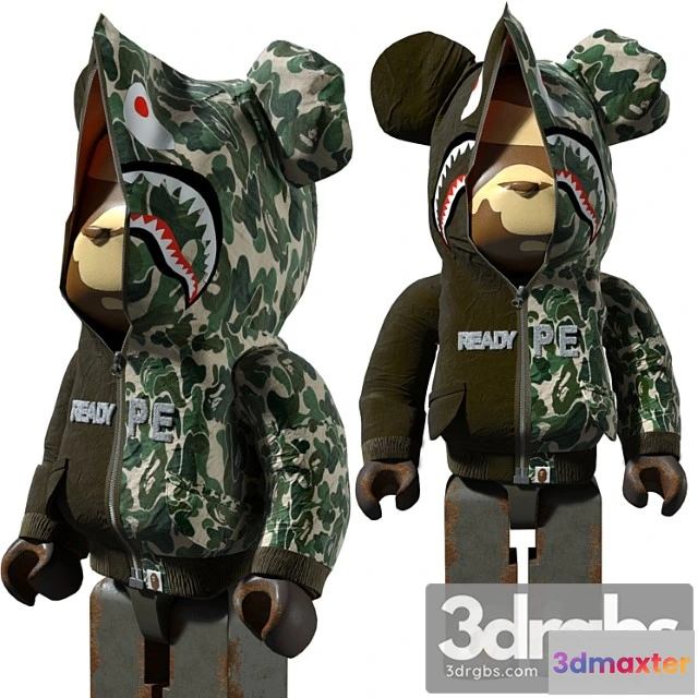 1016002 - Bape bearbrick 1000%