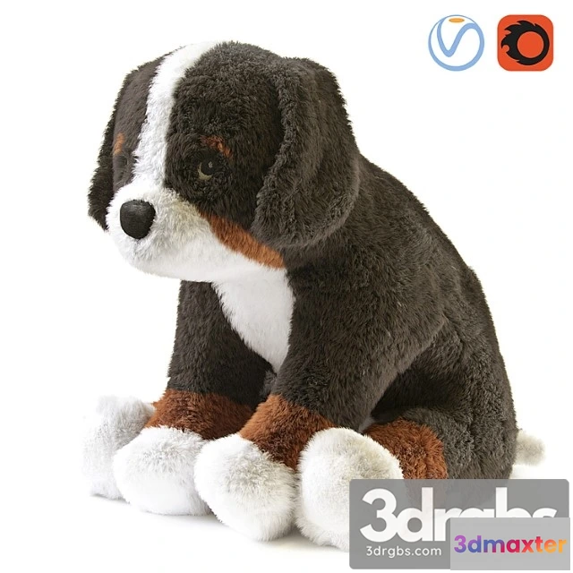 1016058 - Hoppig bernese shepherd white soft toy